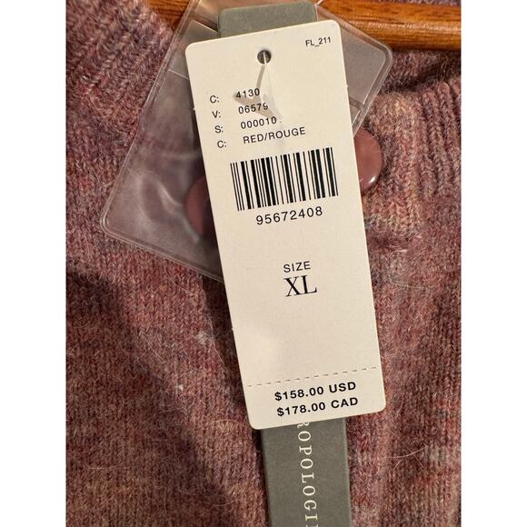 Anthropologie NWT Mare Mare Long-Sleeve Button Front Sweater Mini Dress XL - Picture 7 of 8